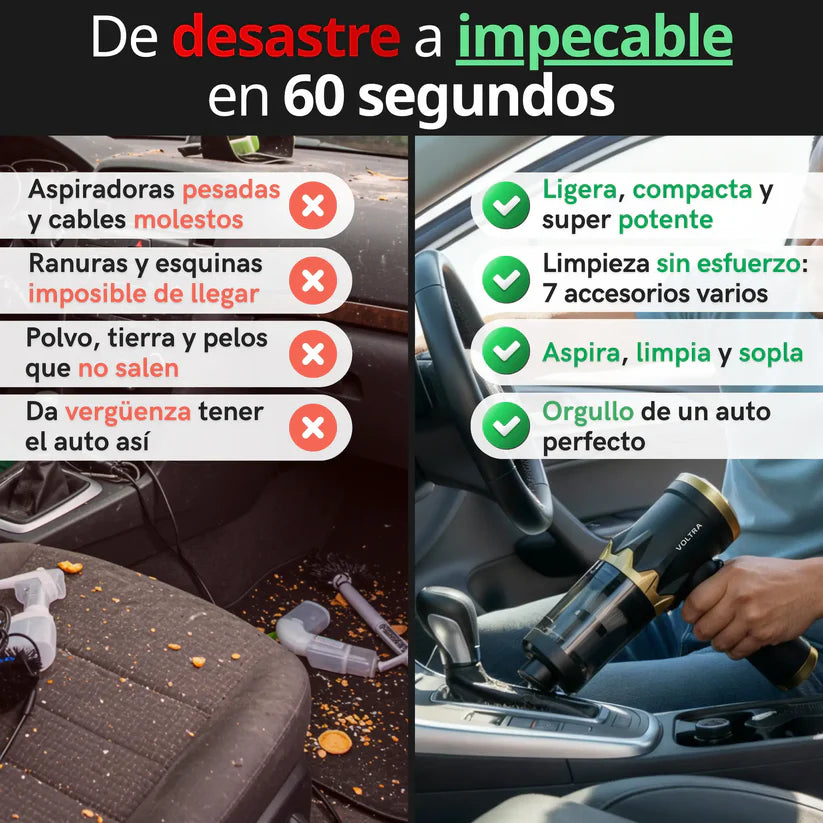 Aspiradora Inalámbrica Voltra® 3 en 1