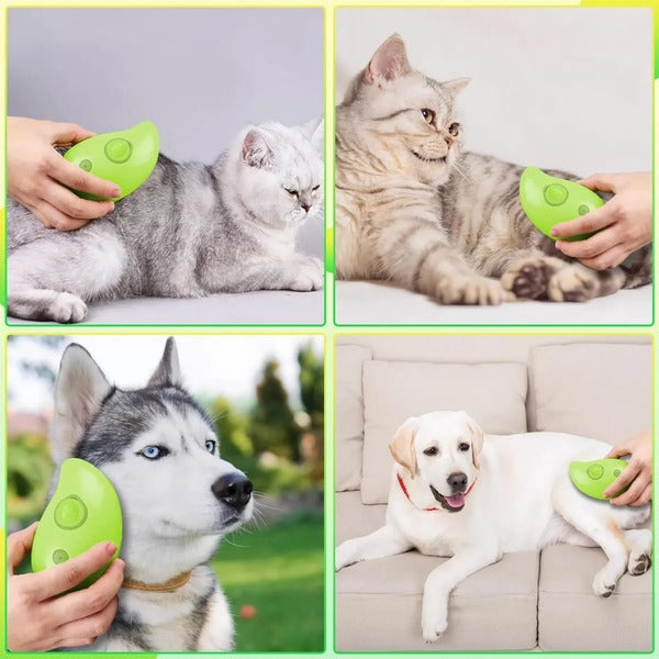 Cepillo Vapor Perro 3 en 1